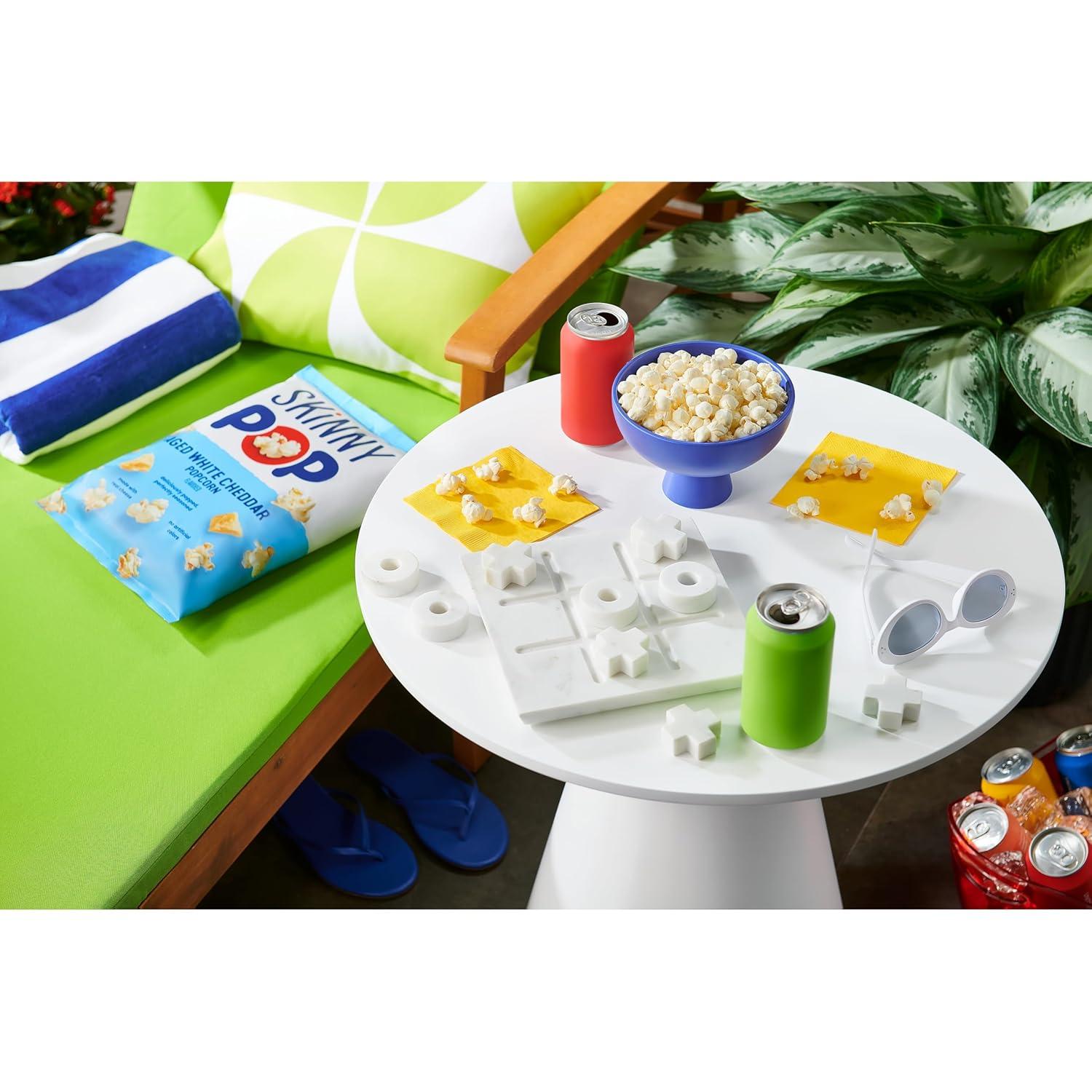 image:imageSkinnyPop Popcorn DairyFree White Cheddar Whole Grain Snack 44oz Bags 12ctAged White Cheddar