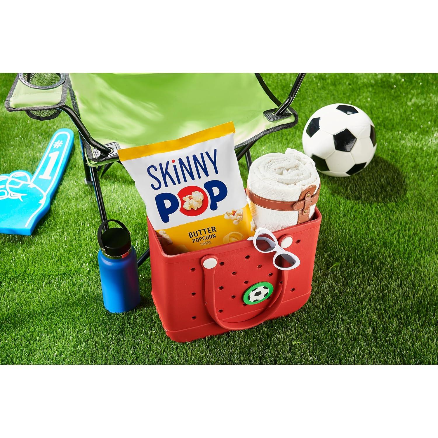 image:imageSkinnyPop Popcorn DairyFree White Cheddar Whole Grain Snack 44oz Bags 12ctButter