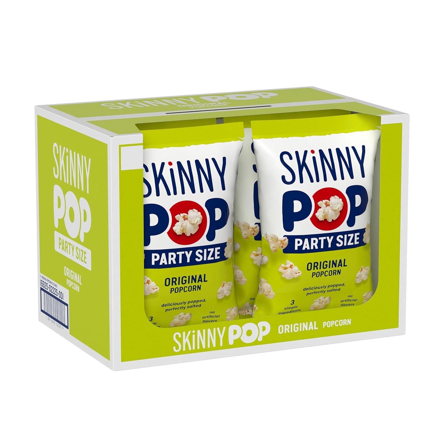 image:imageSkinnyPop Popcorn DairyFree White Cheddar Whole Grain Snack 44oz Bags 12ctOriginal