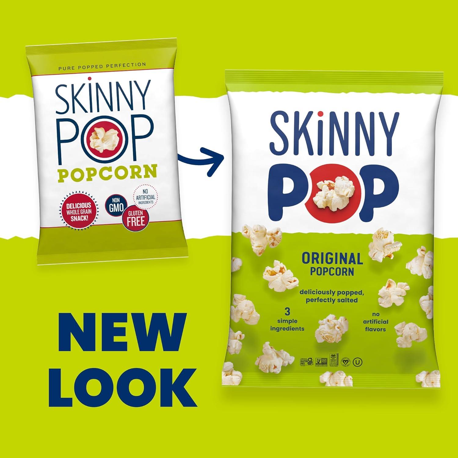 image:imageSkinnyPop Popcorn DairyFree White Cheddar Whole Grain Snack 44oz Bags 12ctOriginal