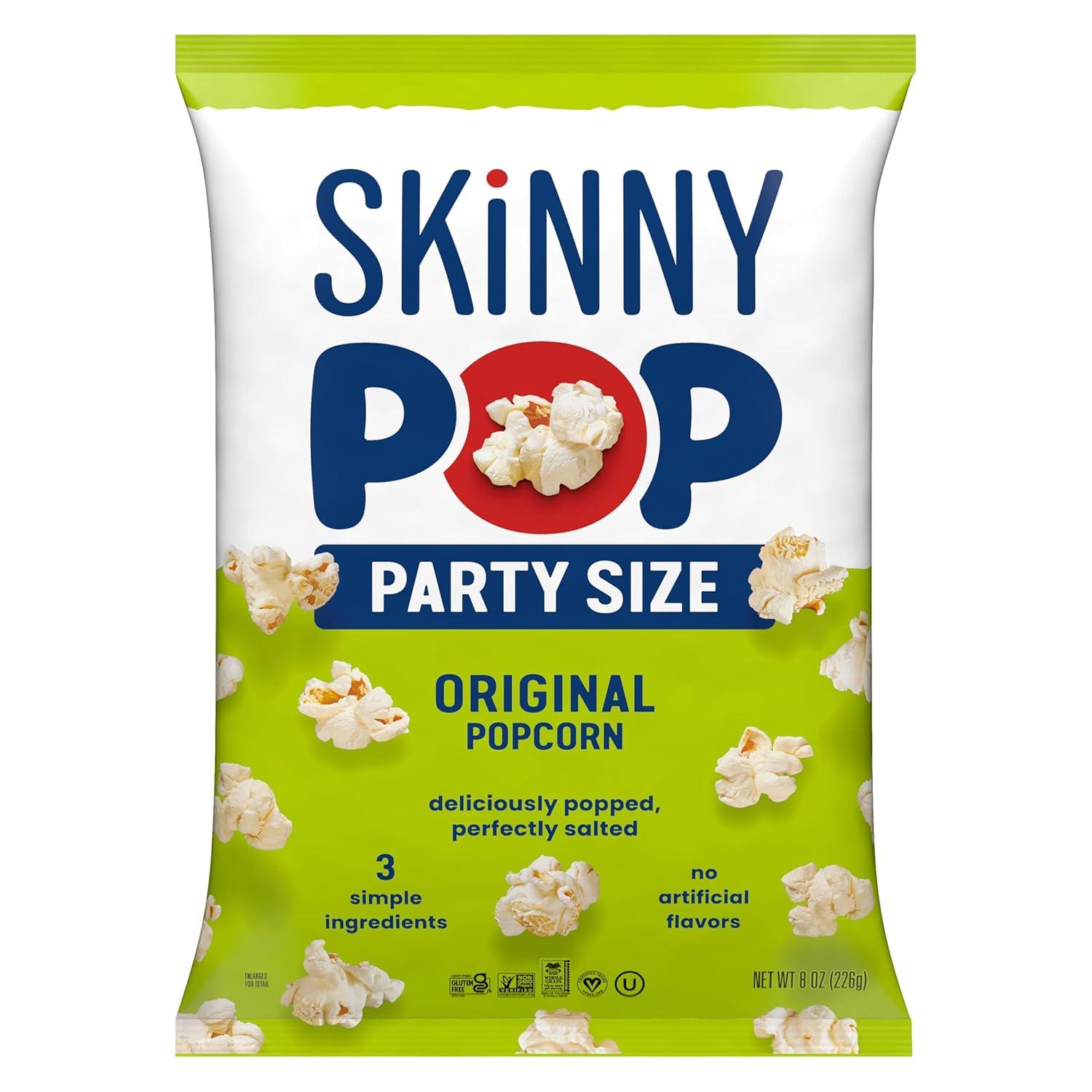 image:imageSkinnyPop Popcorn DairyFree White Cheddar Whole Grain Snack 44oz Bags 12ctOriginal