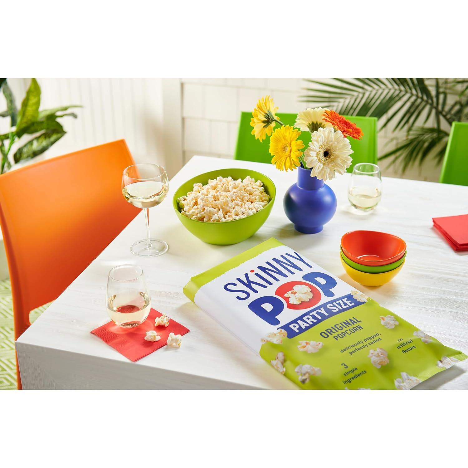 image:imageSkinnyPop Popcorn DairyFree White Cheddar Whole Grain Snack 44oz Bags 12ctOriginal