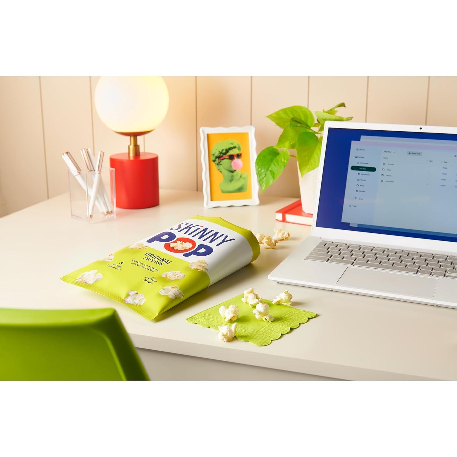 image:imageSkinnyPop Popcorn DairyFree White Cheddar Whole Grain Snack 44oz Bags 12ctOriginal