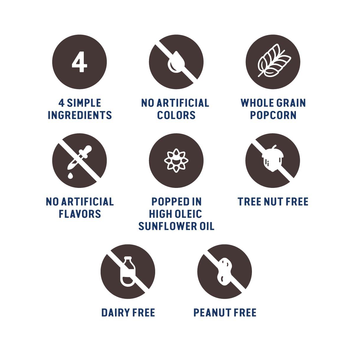 image:imageSkinnyPop Popcorn DairyFree White Cheddar Whole Grain Snack 44oz Bags 12ctSaltAndPepper