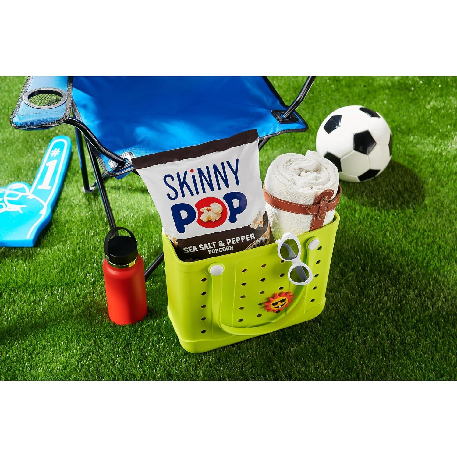 image:imageSkinnyPop Popcorn DairyFree White Cheddar Whole Grain Snack 44oz Bags 12ctSaltAndPepper