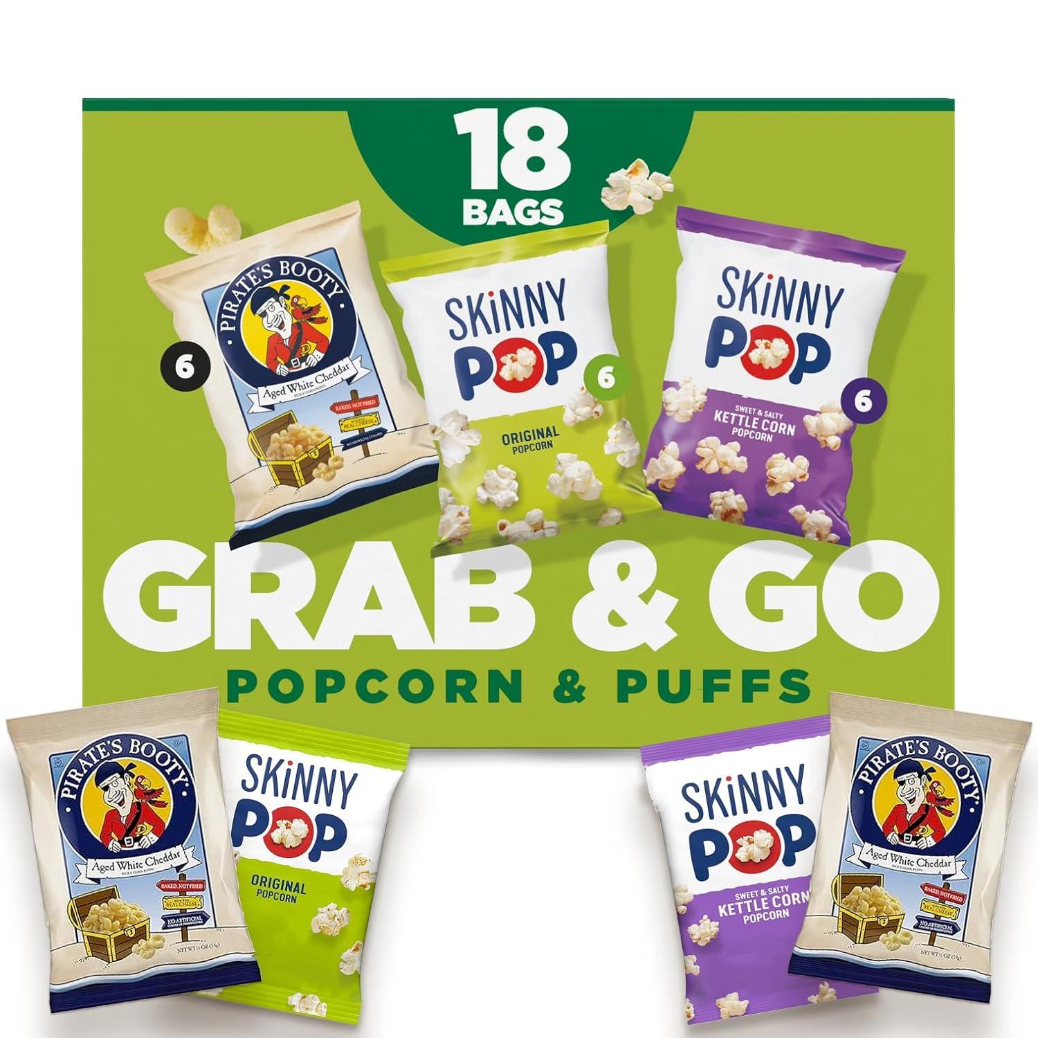 image:imageSkinnyPop Popcorn Original Whole Grain DairyFree Snack 065oz Bags 6ctLunch Box Mix Multipack