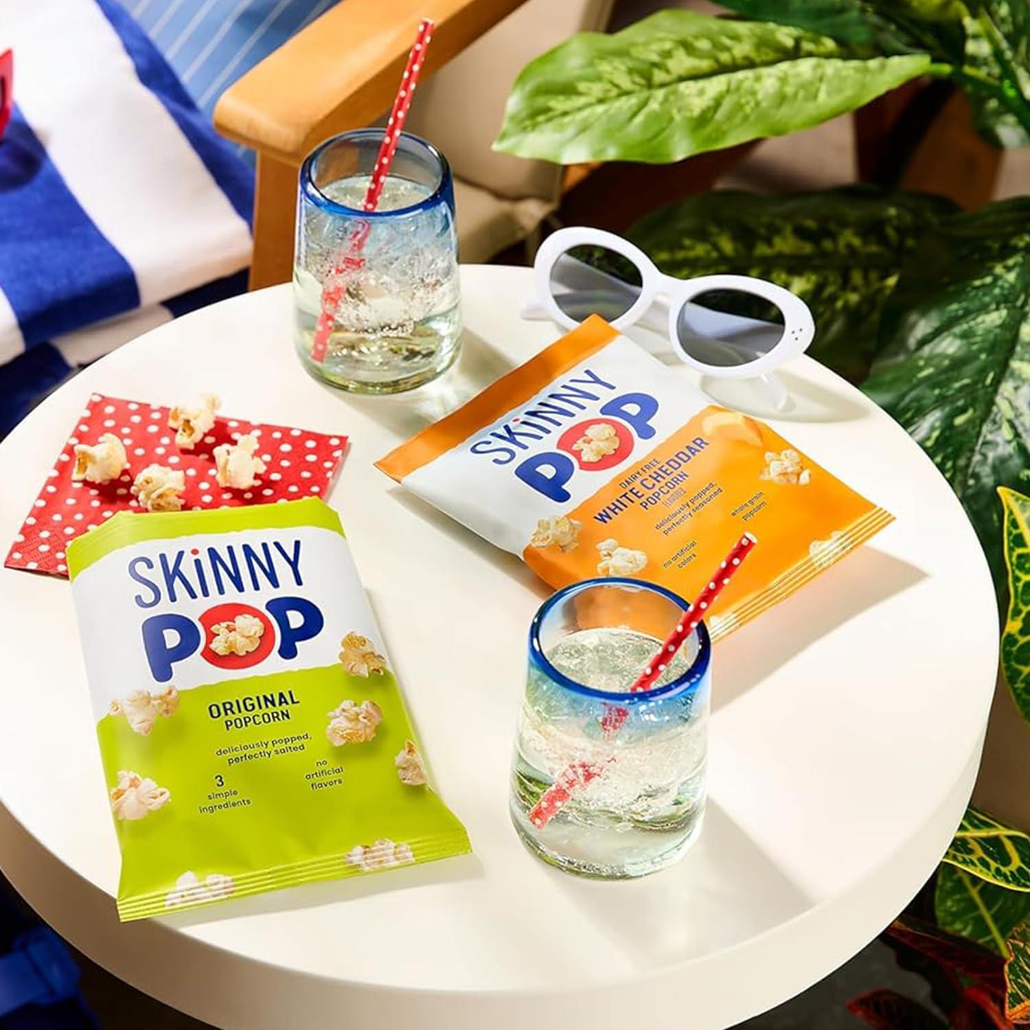 image:imageSkinnyPop Popcorn Original Whole Grain DairyFree Snack 065oz Bags 6ctOriginal Dairy Free White Cheddar