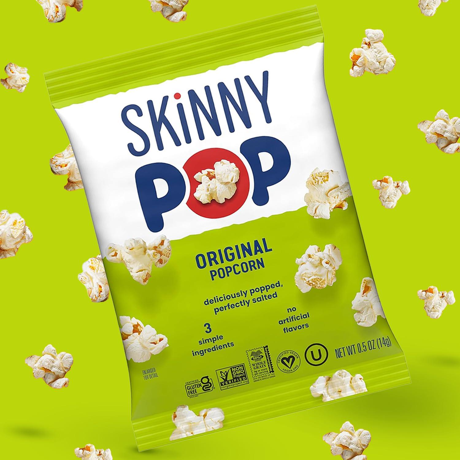 image:imageSkinnyPop Popcorn Original Whole Grain DairyFree Snack 065oz Bags 6ctOriginal