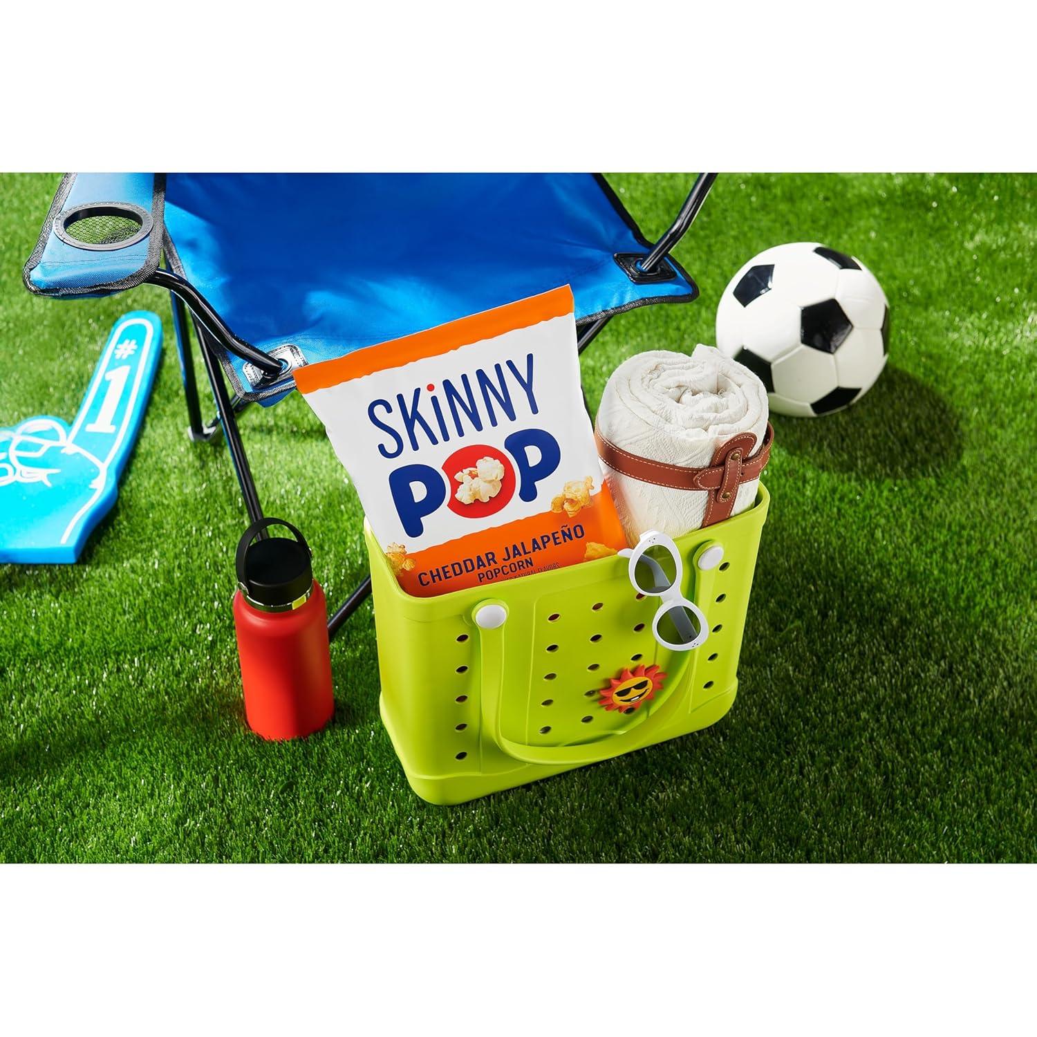 image:imageSkinnyPop Popcorn Original Whole Grain DairyFree Snack 44oz BagCheddar Jalepeno