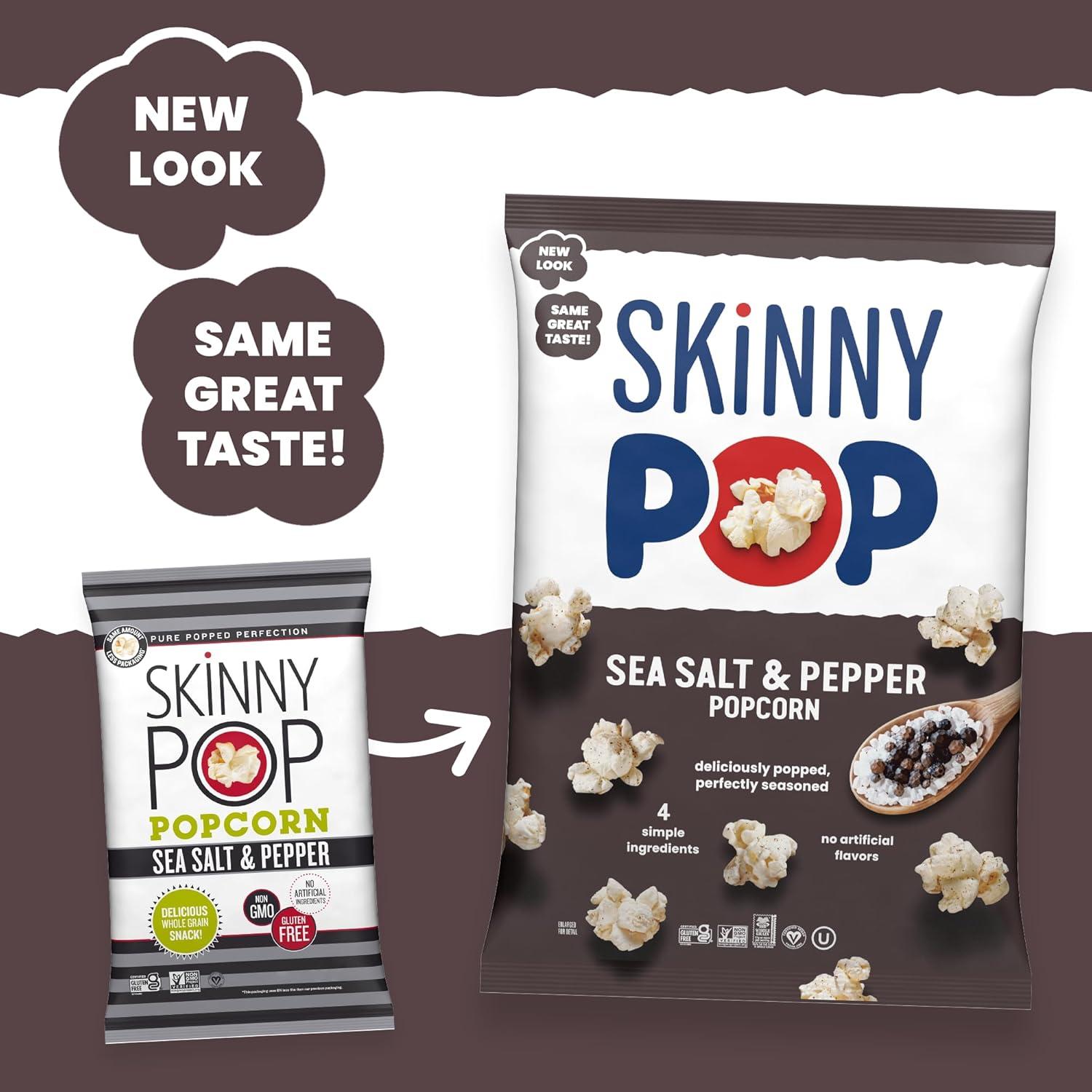 image:imageSkinnyPop Popcorn Original Whole Grain DairyFree Snack 44oz BagSaltAndPepper