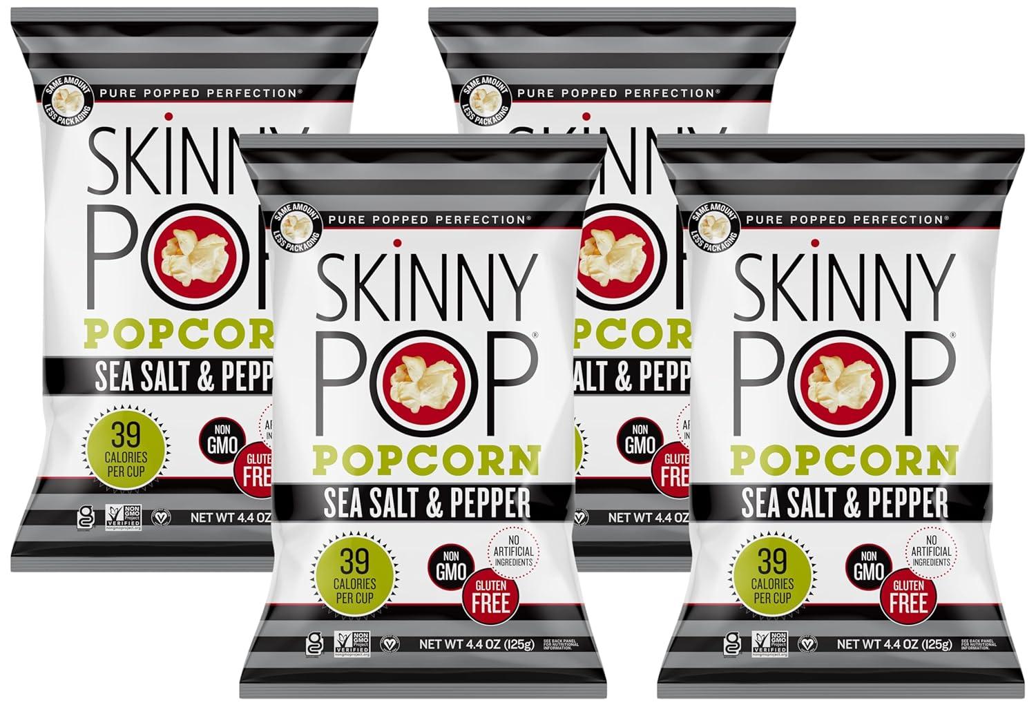 image:imageSkinnyPop Popcorn Original Whole Grain DairyFree Snack 44oz BagSaltAndPepper