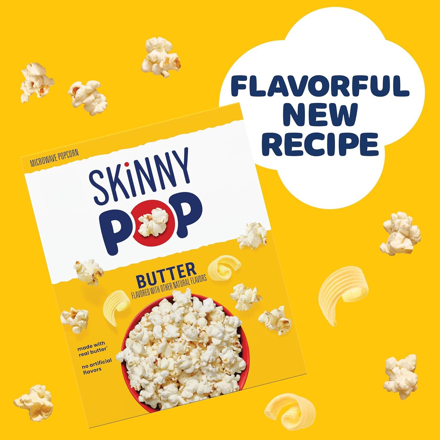 image:imageSkinnyPop Popcorn Sea Salt Microwave 28oz 12 Boxes 3 Bags per BoxButterNew
