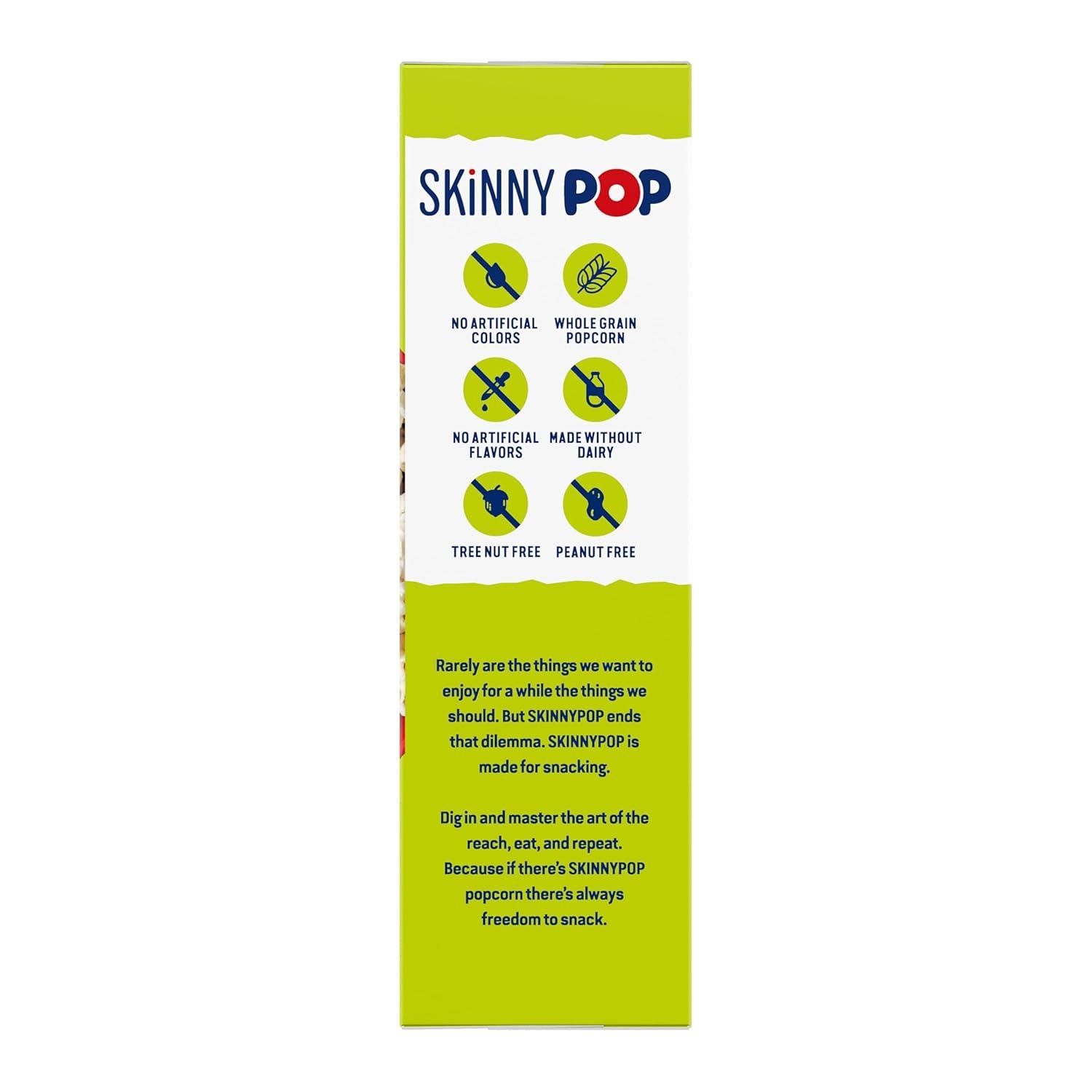 image:imageSkinnyPop Popcorn Sea Salt Microwave 28oz 12 Boxes 3 Bags per BoxSeaSalt