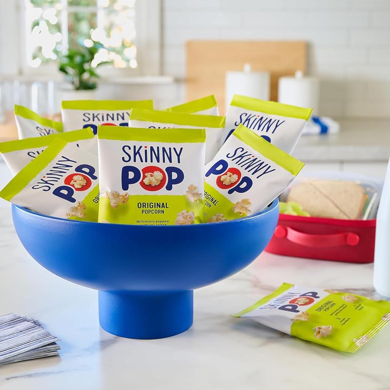 image:imageSkinnyPop Popcorn White Cheddar Whole Grain DairyFree Snack 1oz Bags 12ctOriginal Dairy Free White Cheddar