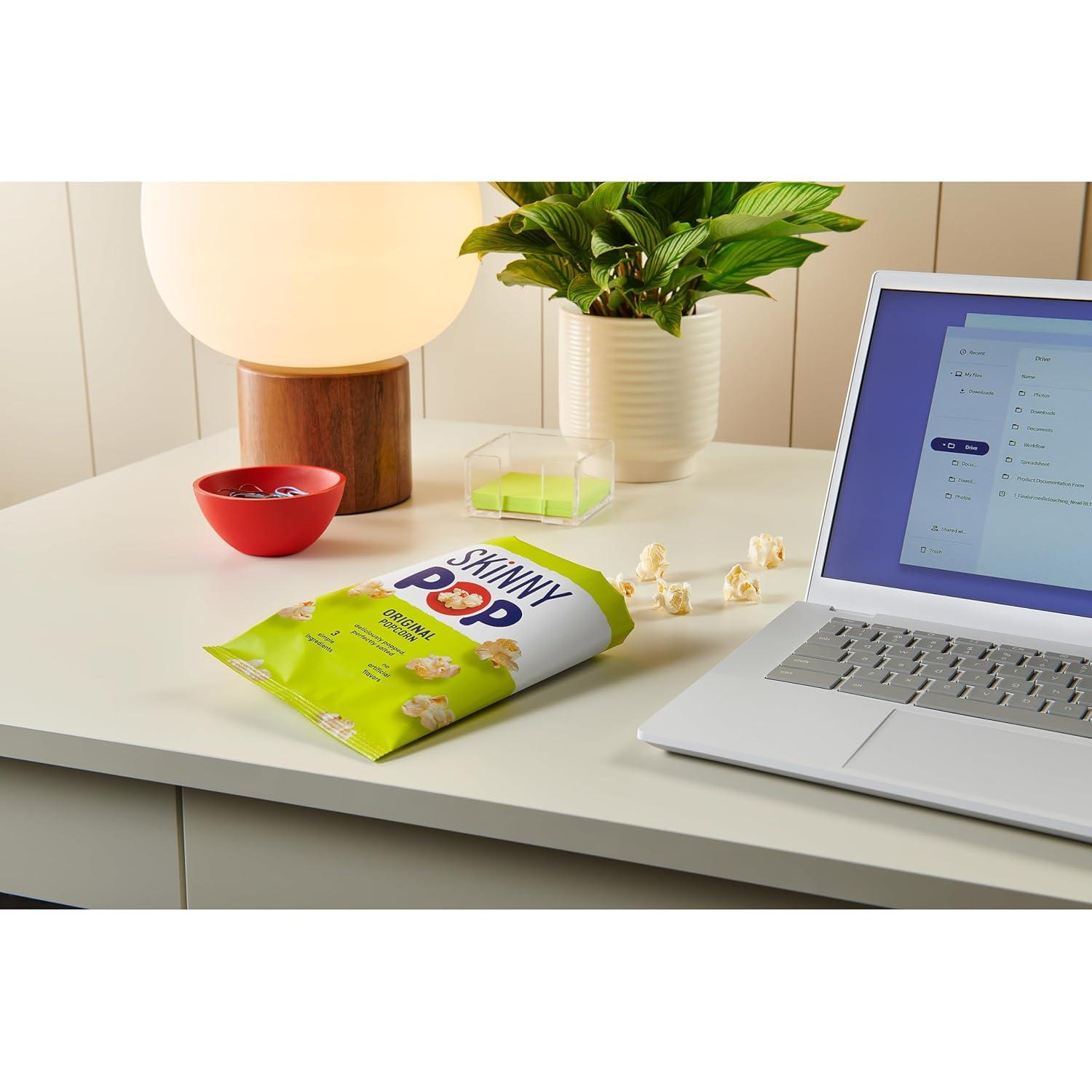 image:imageSkinnyPop Popcorn White Cheddar Whole Grain DairyFree Snack 1oz Bags 12ctOriginal