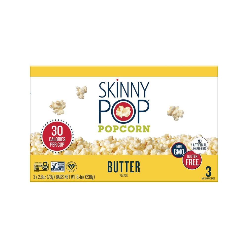image:imageSkinnyPop Popcorn Butter Microwave 28oz 12 Boxes 3 Bags per Box