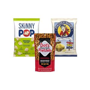 Dot’s Pretzels, SkinnyPop, Pirate’s Booty Bundle Pack, Original & White Cheddar, Healthy Kids Snacks (3 Pack)(Dot’s  SkinnyPop & Pirate’s Booty Variety Pack Bundle)