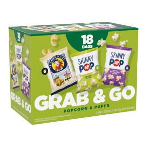 SkinnyPop Popcorn, Original, Whole Grain, Dairy-Free Snack, 0.65oz Bags (6ct)(Lunch Box Mix Multipack)