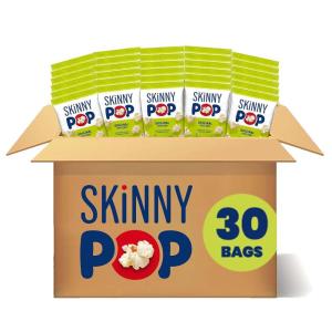 SkinnyPop Popcorn, White Cheddar, Whole Grain, Dairy-Free Snack, 1oz Bags (12ct)(Original)